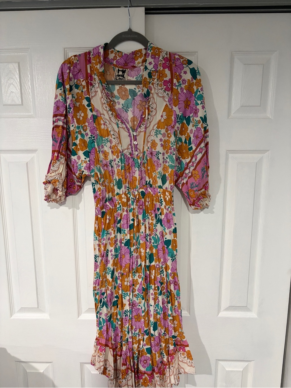 JAASE LILIA PRINT JASMINE MIDI DRESS S - Picture 4 of 4